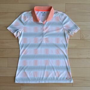 Oakley Polo Shirt Striped Size M